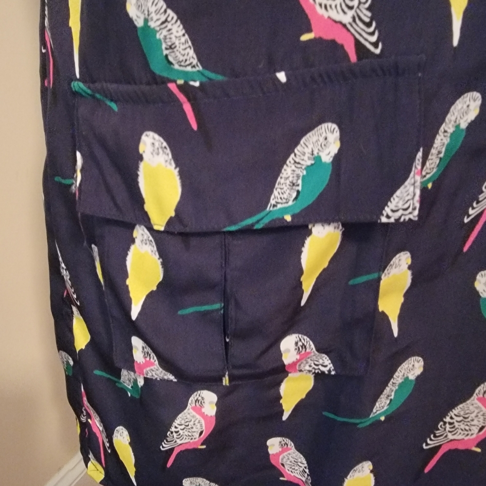 Banana Republic Factory Parrot Print Dress Size 8 - Picture 6 of 7